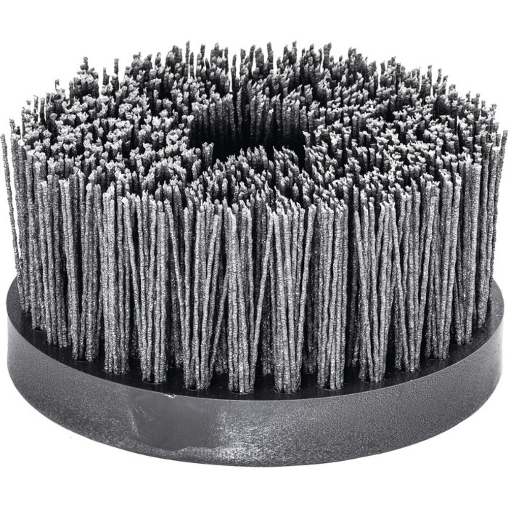 Brosse rotative D. 130 mm M14 SiC poils de ponçage granulation 80 2500 min-¹ LES