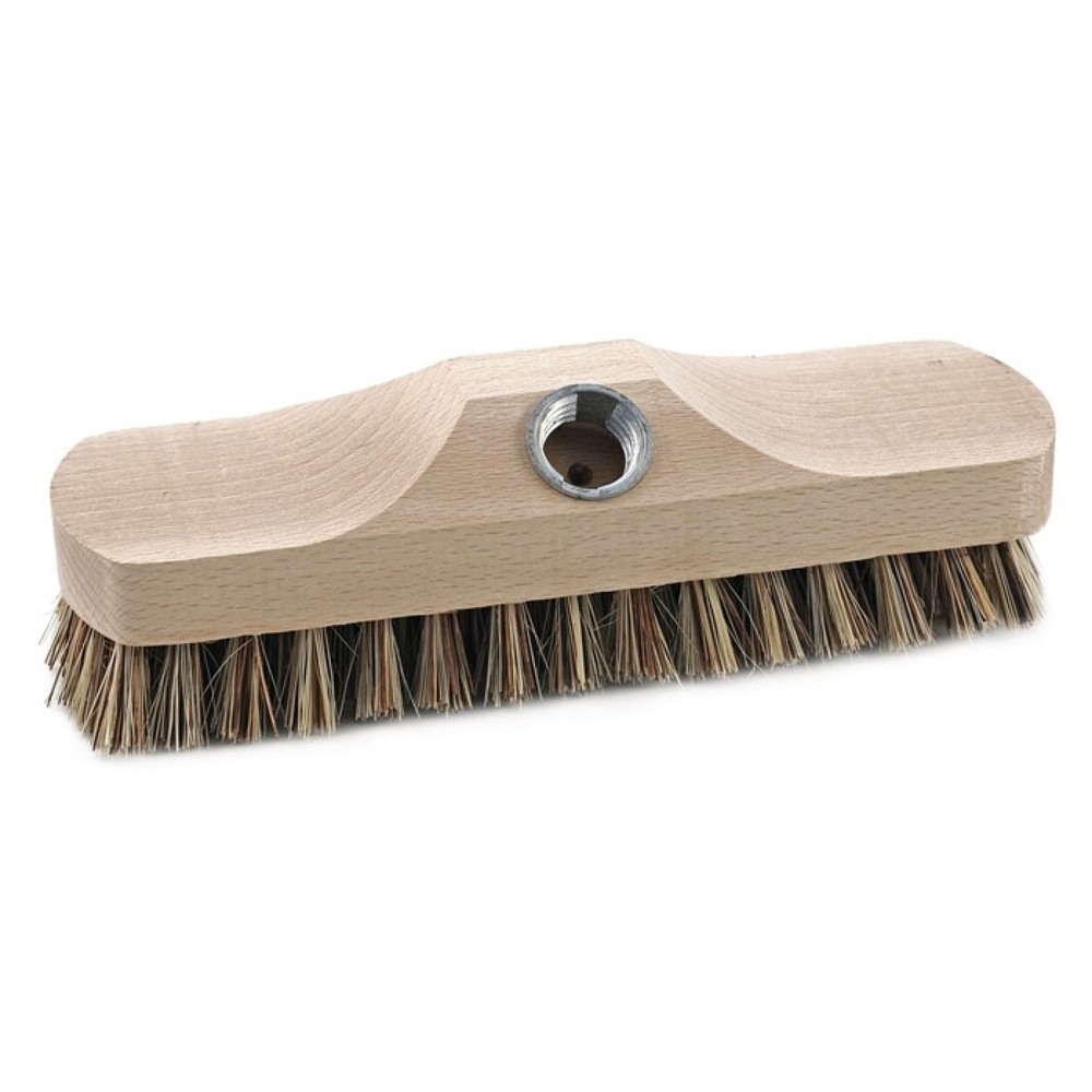 Brosse à récurer, corps en bois avec filetage, brosse Union longueur 220 mm