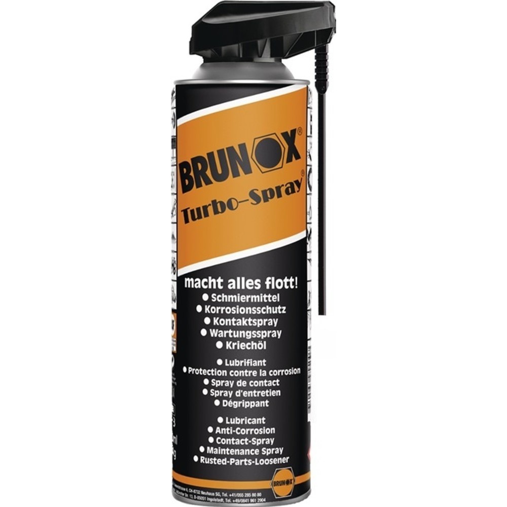 BRUNOX Spray multifonctions Turbo-Spray®, 500 ml, bombe aérosol Power-Click