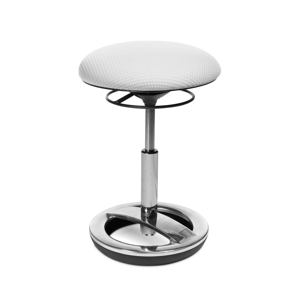 Tabouret de bureau Sitness®, hauteur d’assise 44-57 cm, blanc