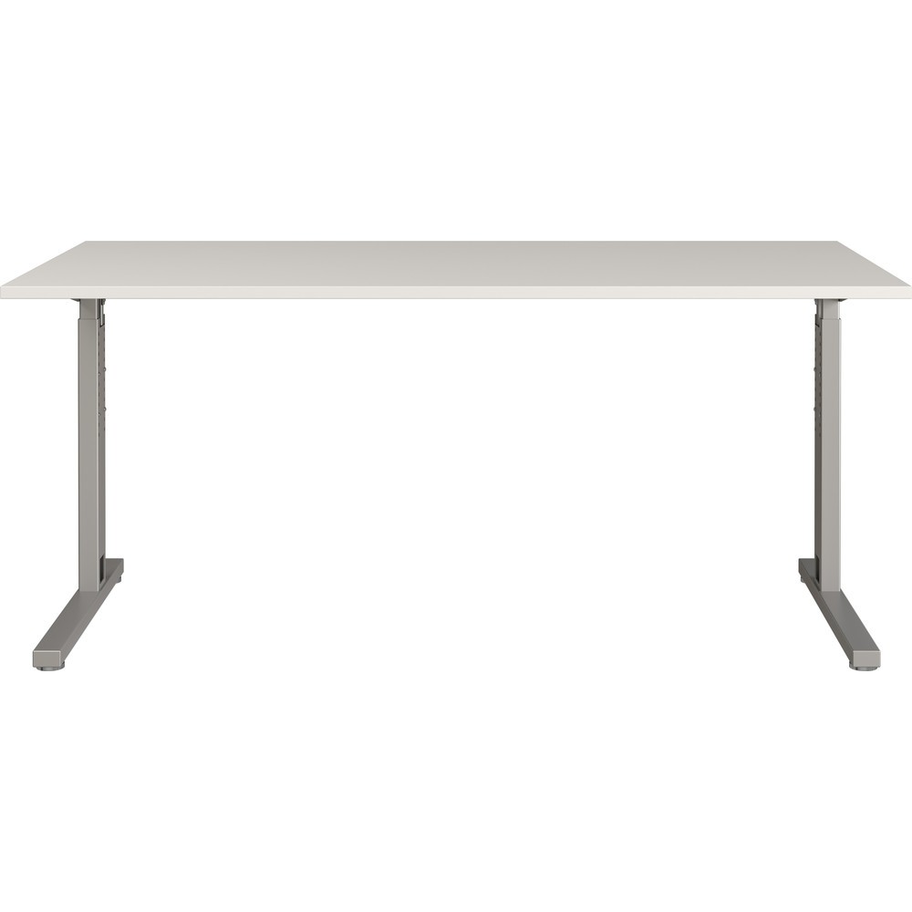 Produktabbildung Nr. 4: Bureau PROFI, 1 600 x 800 mm, réglable en hauteur mécaniquement, gris clair/argenté