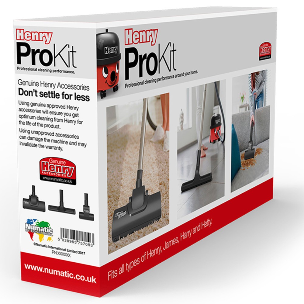 Buses d'aspiration Numatic® Henry ProKit, kit de 3