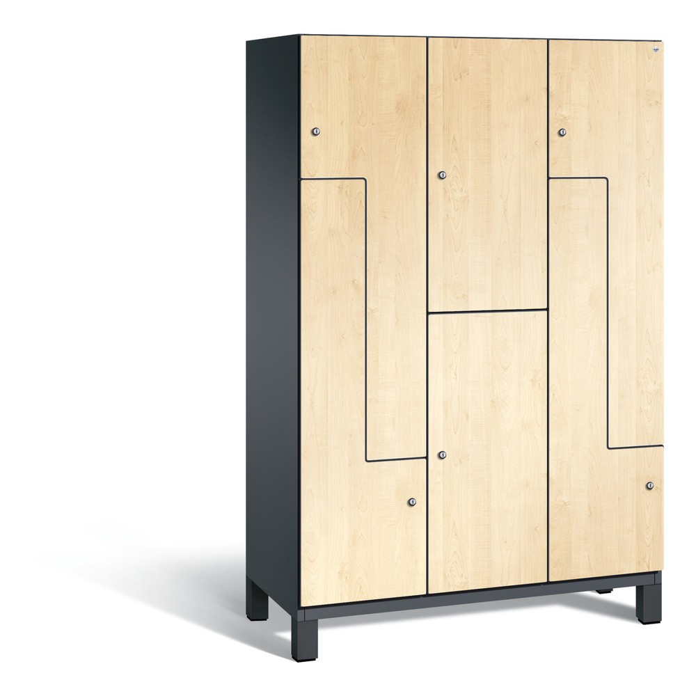 Armoire combinée en Z C+P Cambio, 3 compartiments, largeur des compartiments 400 mm