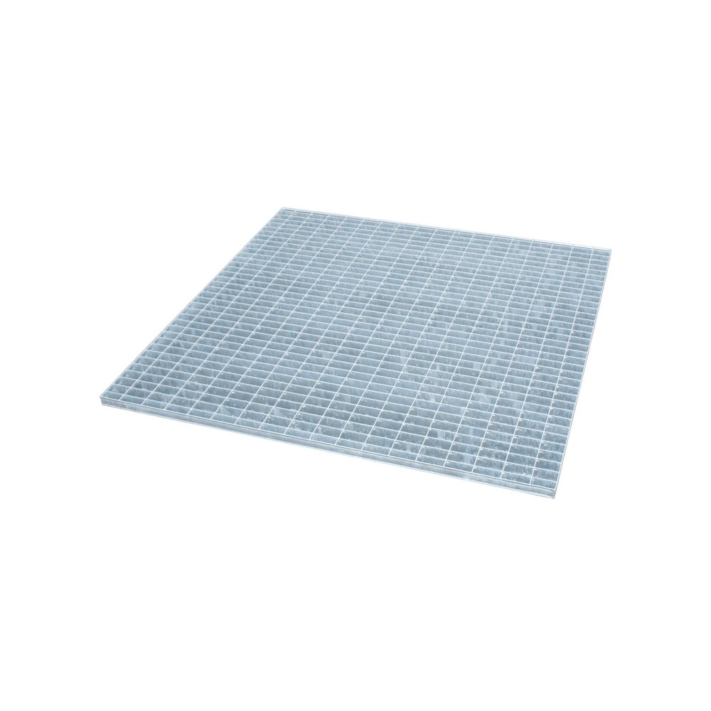 Caillebotis pour bac collecteur en acier inoxydable, galvanisé, l x P 1 200 x 1 200 mm