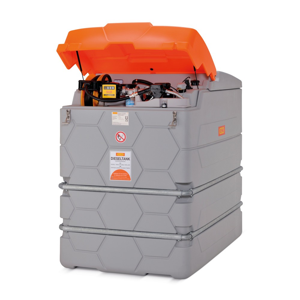 CEMO Tankanlage CUBE Outdoor Premium für Diesel, 2.500 Liter