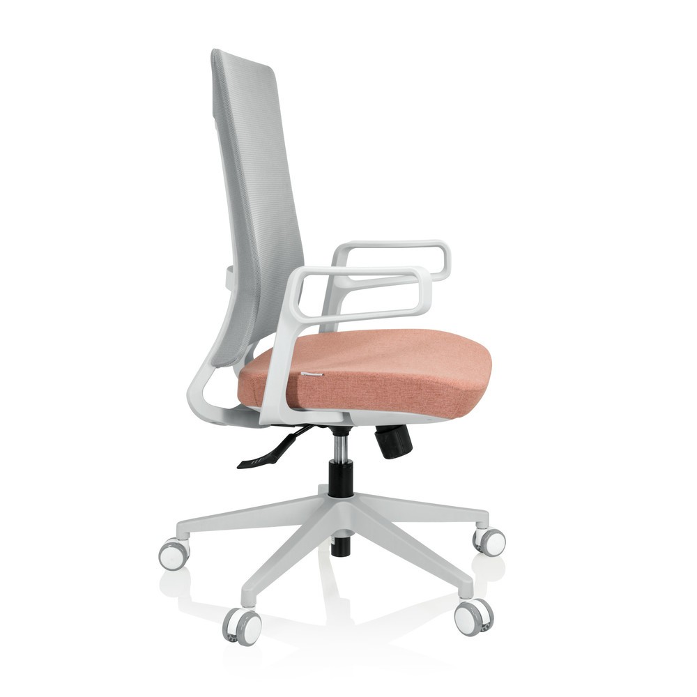 Produktabbildung Nr. 7: Siège de bureau / siège pivotant hjh OFFICE COMFIO WM maille / tissu, gris / rose