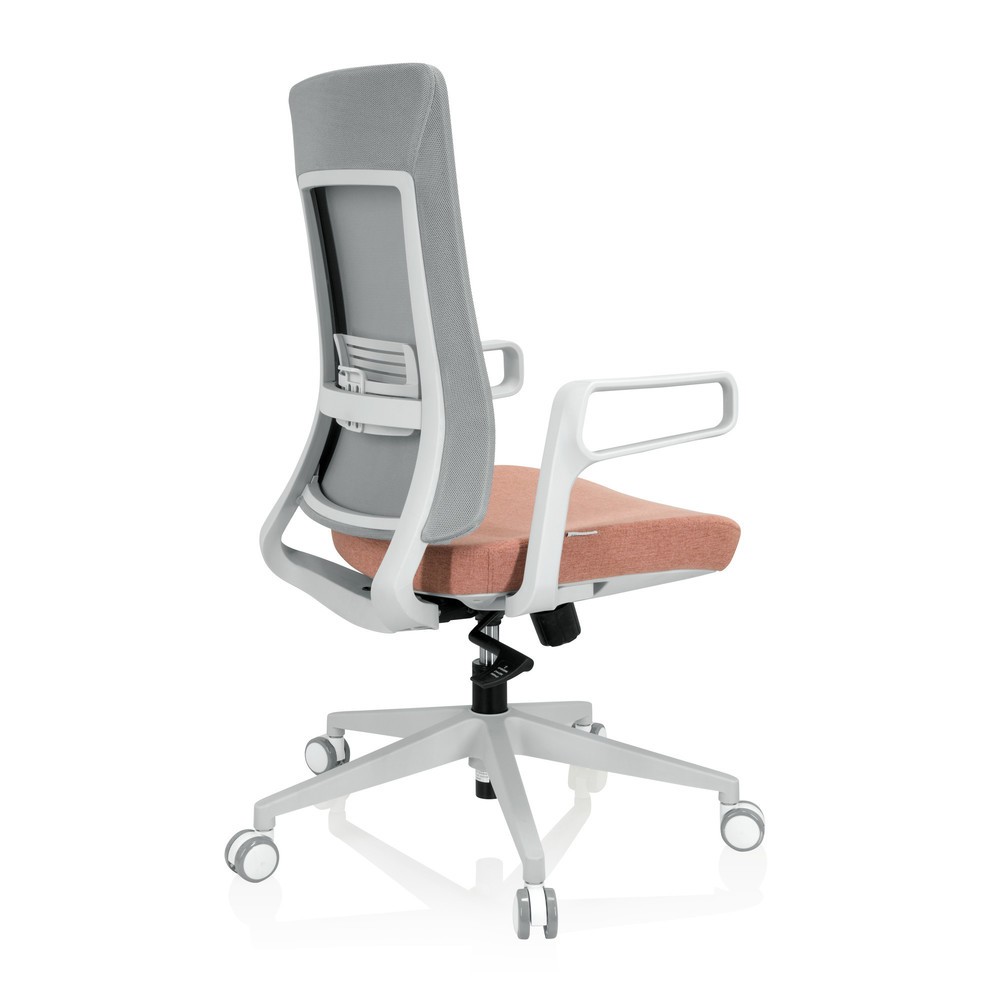 Produktabbildung Nr. 8: Siège de bureau / siège pivotant hjh OFFICE COMFIO WM maille / tissu, gris / rose