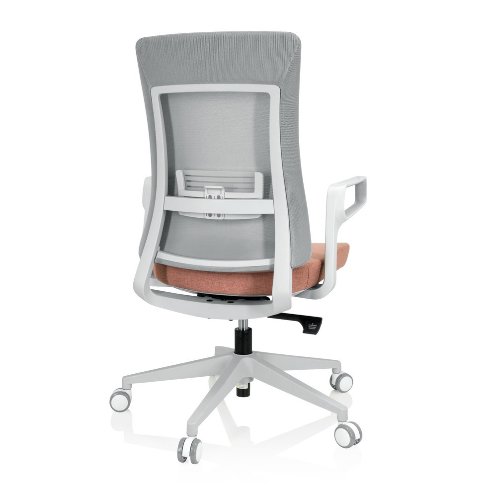 Produktabbildung Nr. 9: Siège de bureau / siège pivotant hjh OFFICE COMFIO WM maille / tissu, gris / rose