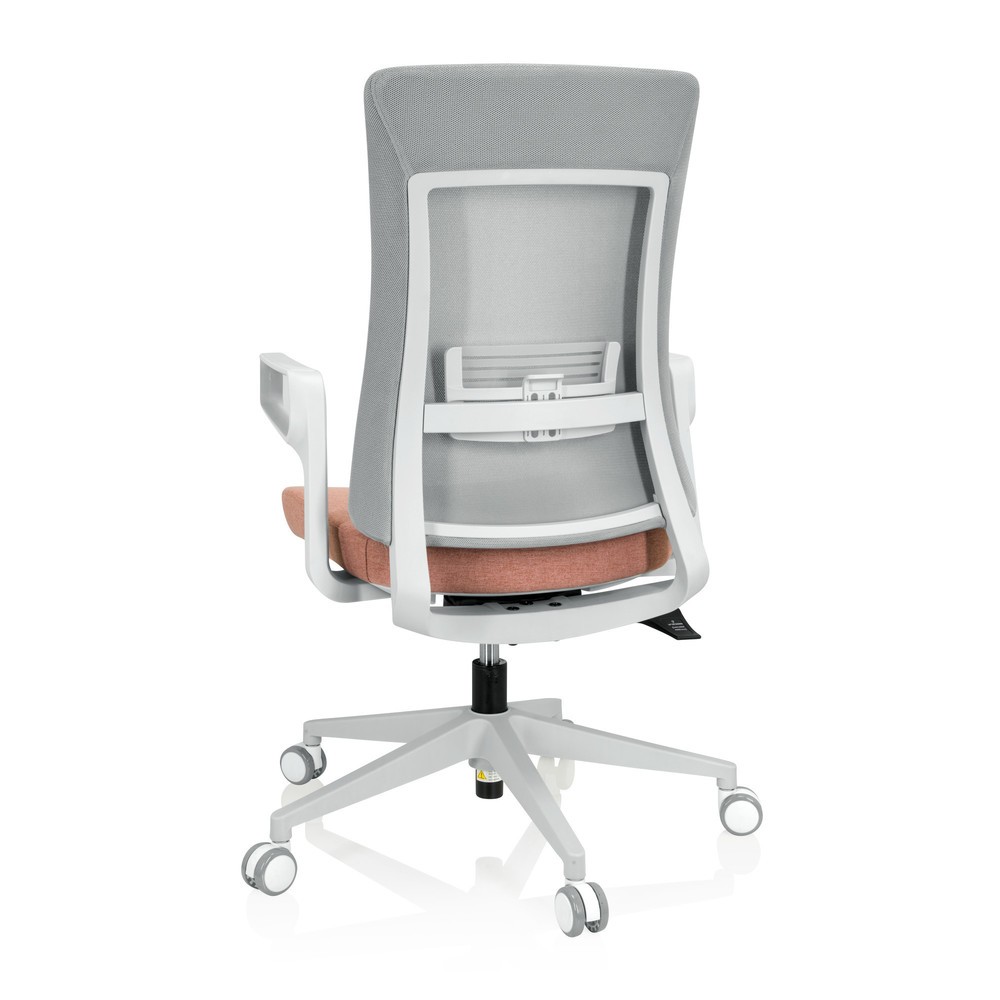 Produktabbildung Nr. 10: Siège de bureau / siège pivotant hjh OFFICE COMFIO WM maille / tissu, gris / rose