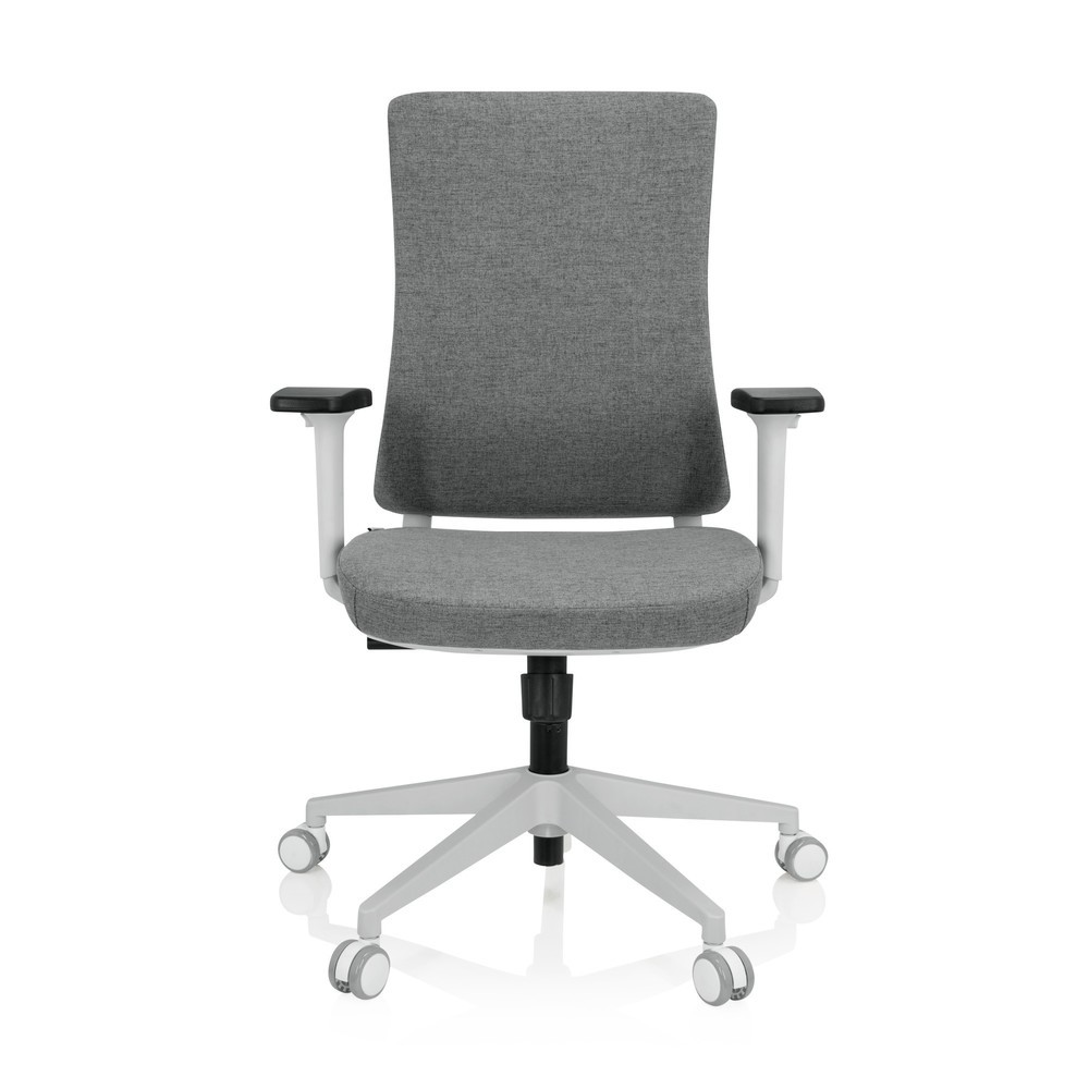 Chaise de bureau / chaise pivotante hjh OFFICE COMFIO WP tissu, gris