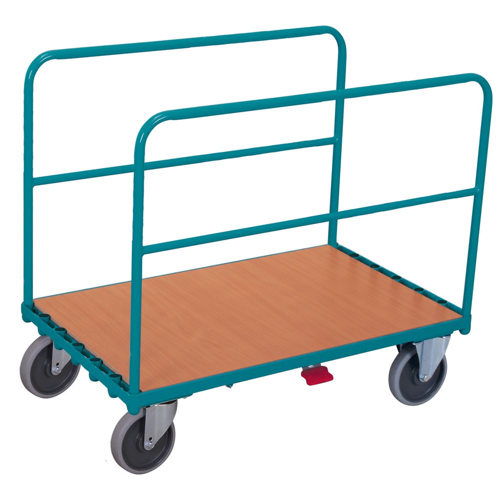 Chariot à arceaux tubulaires Ameise® avec 2 arceaux, capacité de charge 500 kg, plate-forme de chargement l x P 1.273 x 740 mm