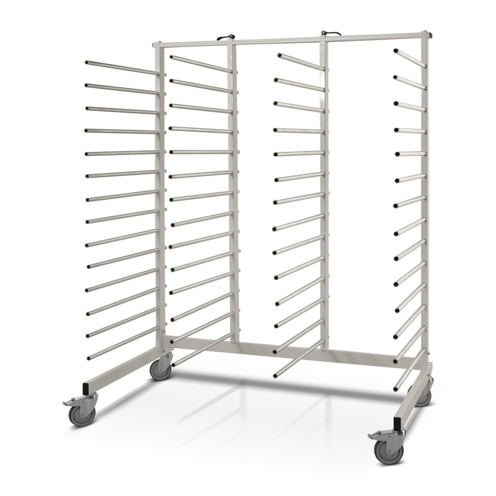 Chariot cantilever Kongamek, peint, 4 x 14 bras porteurs galvanisés, capacité de charge 300 kg