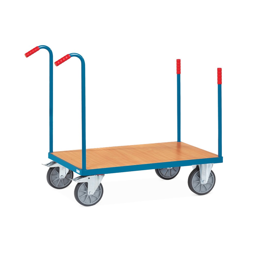 fetra® Chariot à plate-forme fetra® avec ranchers, surface de chargement 800 x 1 200 mm, capacité de charge 600 kg