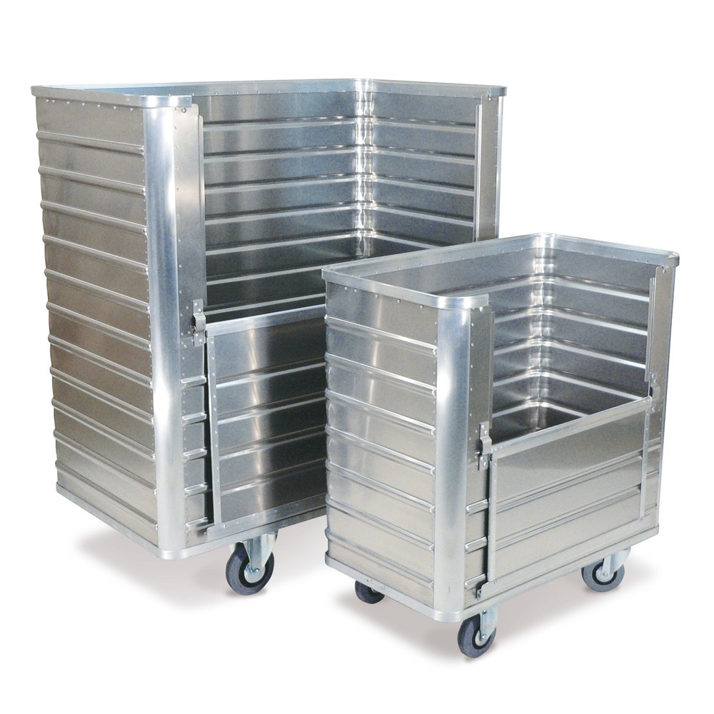 Produktabbildung Nr. 1: Chariot-caisse en aluminium avec paroi semi-rabattable, 355 litres