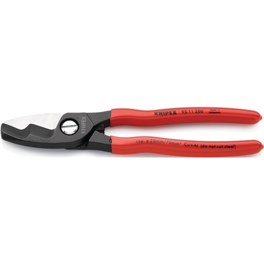 Coupe-câble longueur 200 mm revêtement en plastique KNIPEX