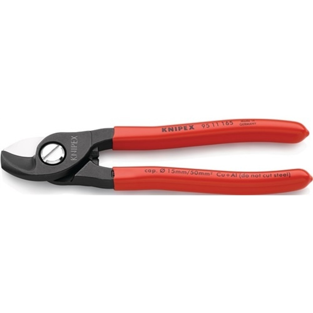 Coupe-câble longueur 165 mm revêtement en plastique KNIPEX