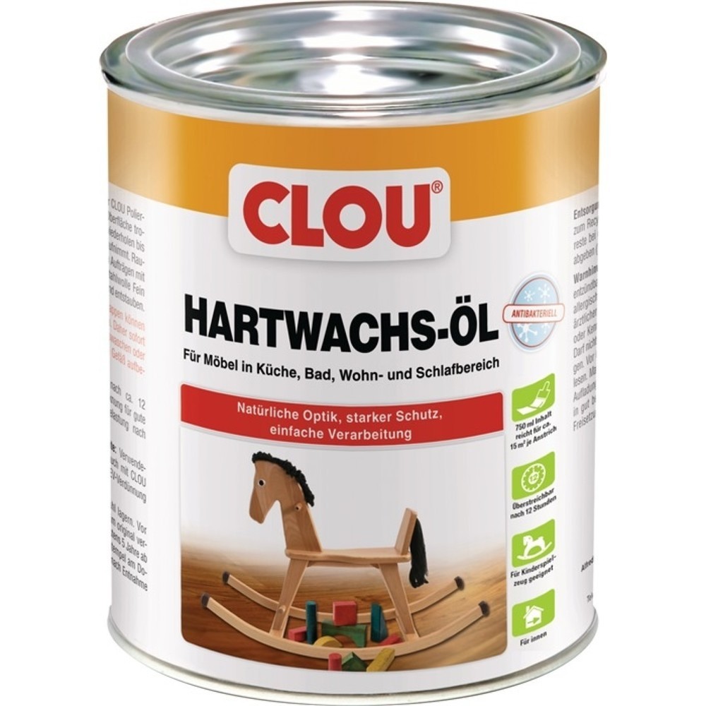 CLOU Hartwachs-Öl flüssig farblos 750 ml Dose