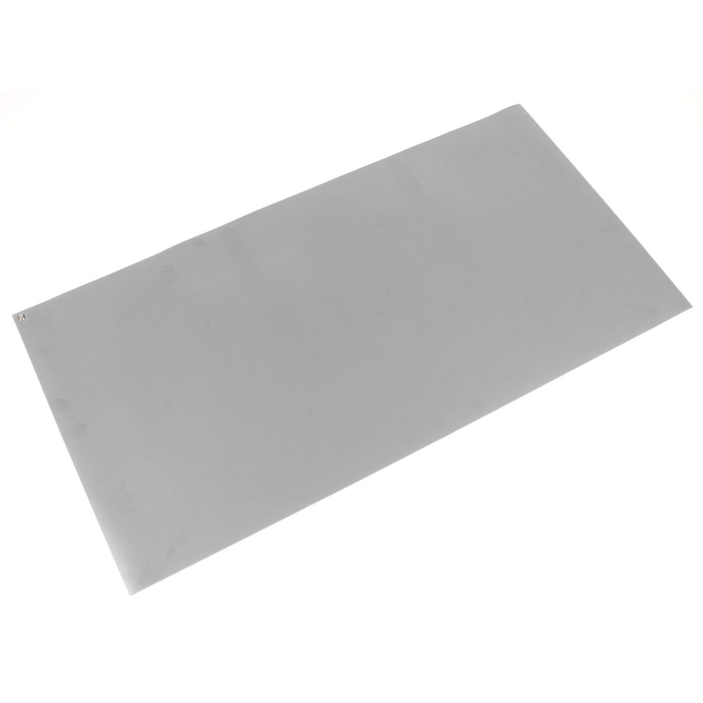 COBA Kit de tapis de travail ESD en PVC avec couche conductrice, lxP 600 x 1 200 mm, gris