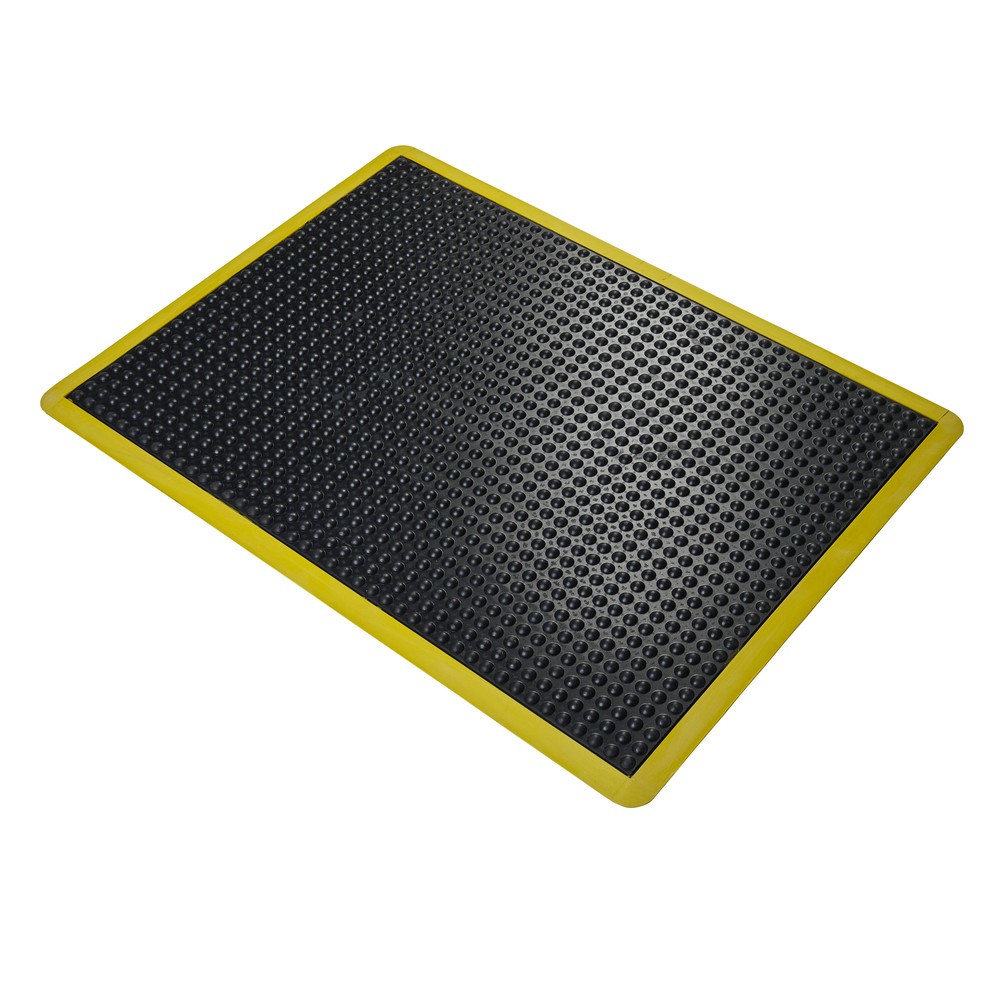 COBA Tapis anti-fatigue Bubblemat Safety, lxP 600 x 900 mm, noir/jaune