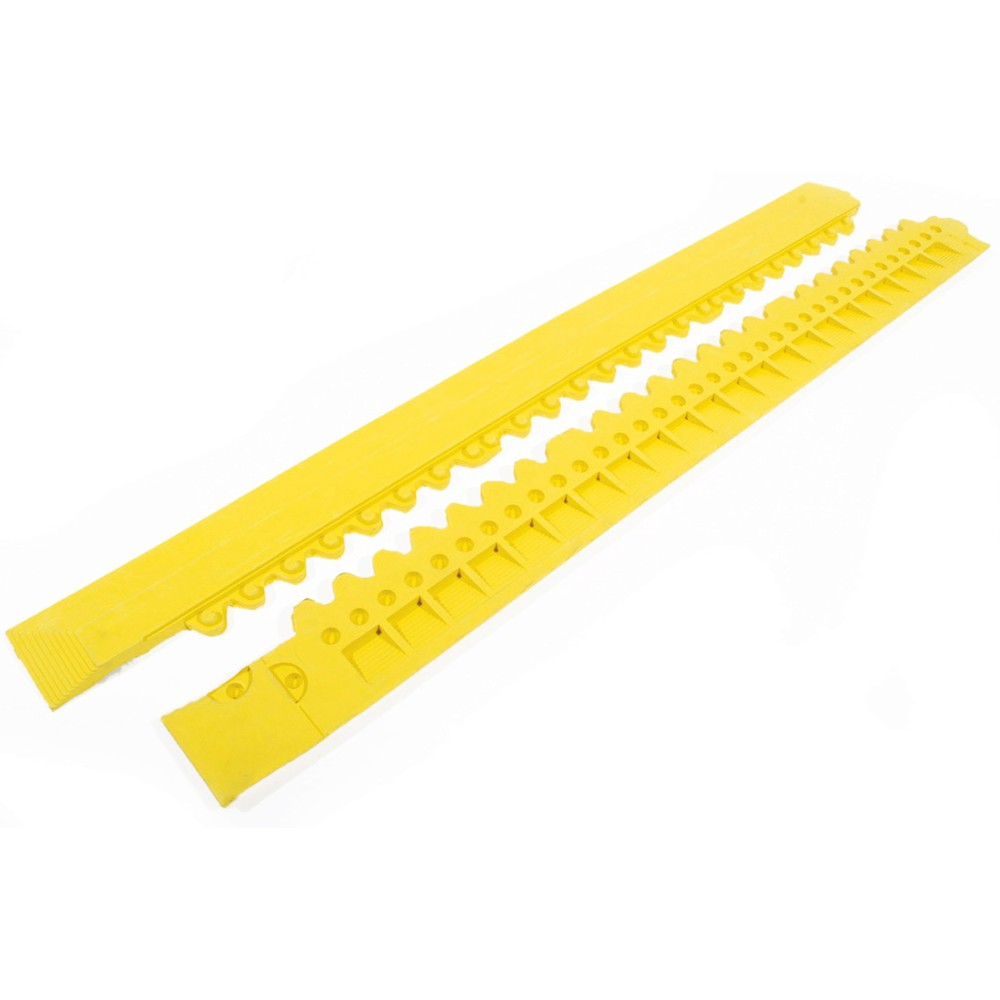 COBA Tapis anti-fatigue Fatigue Step, bande de bordure, standard, mâle, jaune