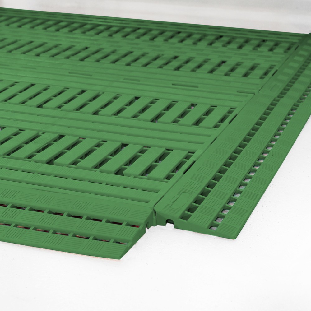 COBA Tapis pour poste de travail en PE, lxP 600 x 1 200 mm, vert