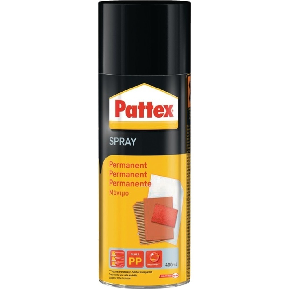 Colle pulvérisateur PATTEX Powerspray transp permanent. /pulvérisateur beige clair 400 ml