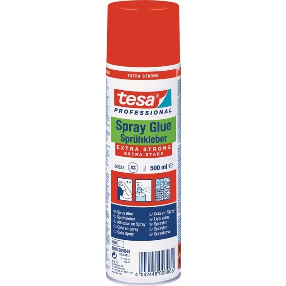 Colle vaporisateur TESA EXTRA STRONG 60022 blanc 500 ml