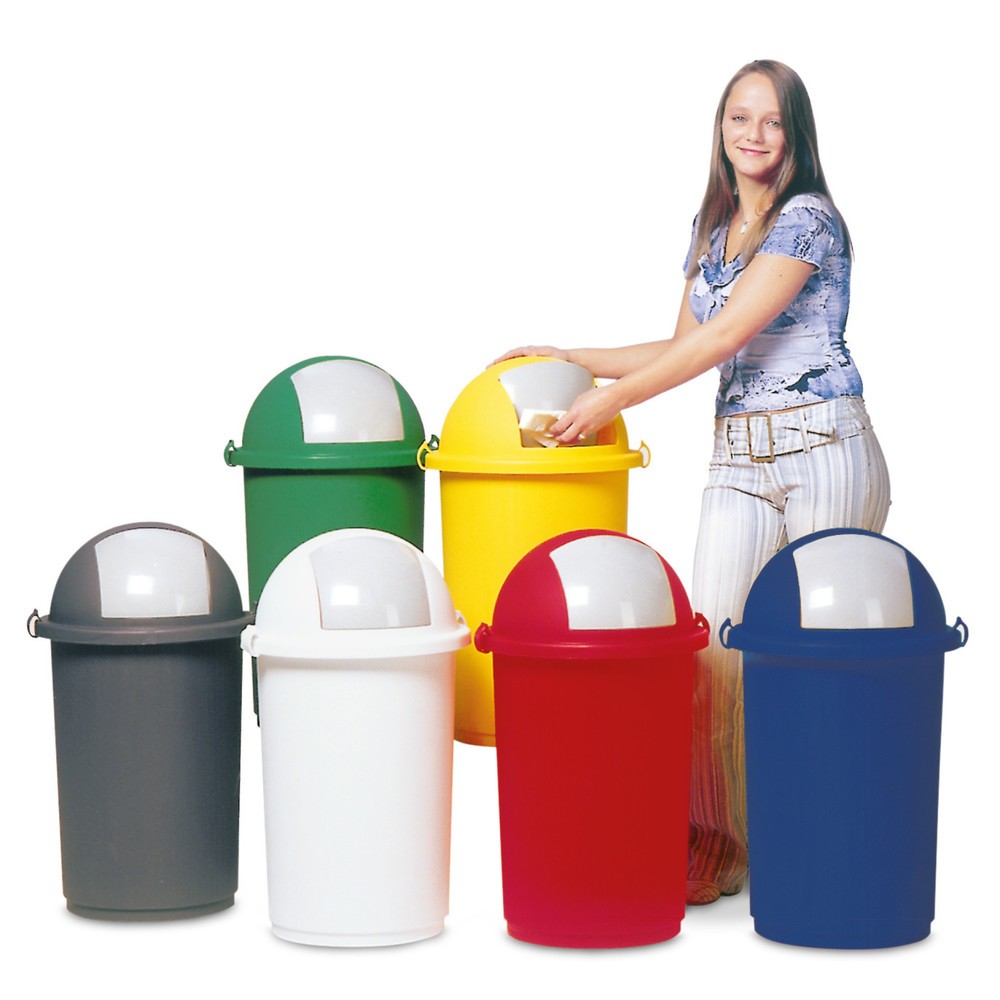 Collecteur de déchets VAR® 50 litres, avec clapet, rouge