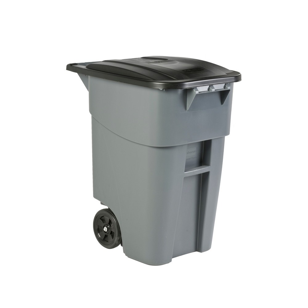 Conteneur à roulettes BRUTE® avec couvercle, 189,3 l, gris