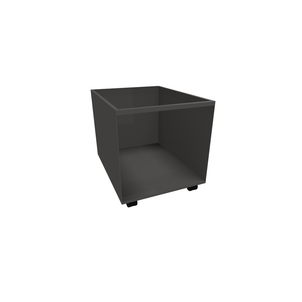 Conteneur avec insert en plastique, mobile, HxlxP 525 x 500 x 650 mm, gris anthracite