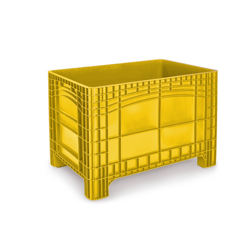 HxlxP 800 x 1 200 x 800 mm, 535 litres, 4 pieds, jaune