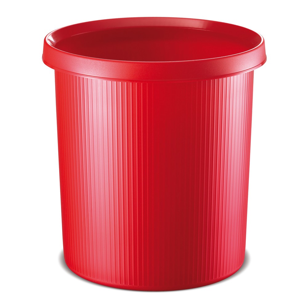 Corbeille à papier helit Office, 30 litres, PE, rouge