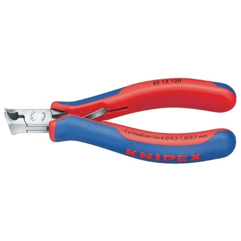 Pince coupante inclinée électronique longueur 120 mm facette non poli KNIPEX