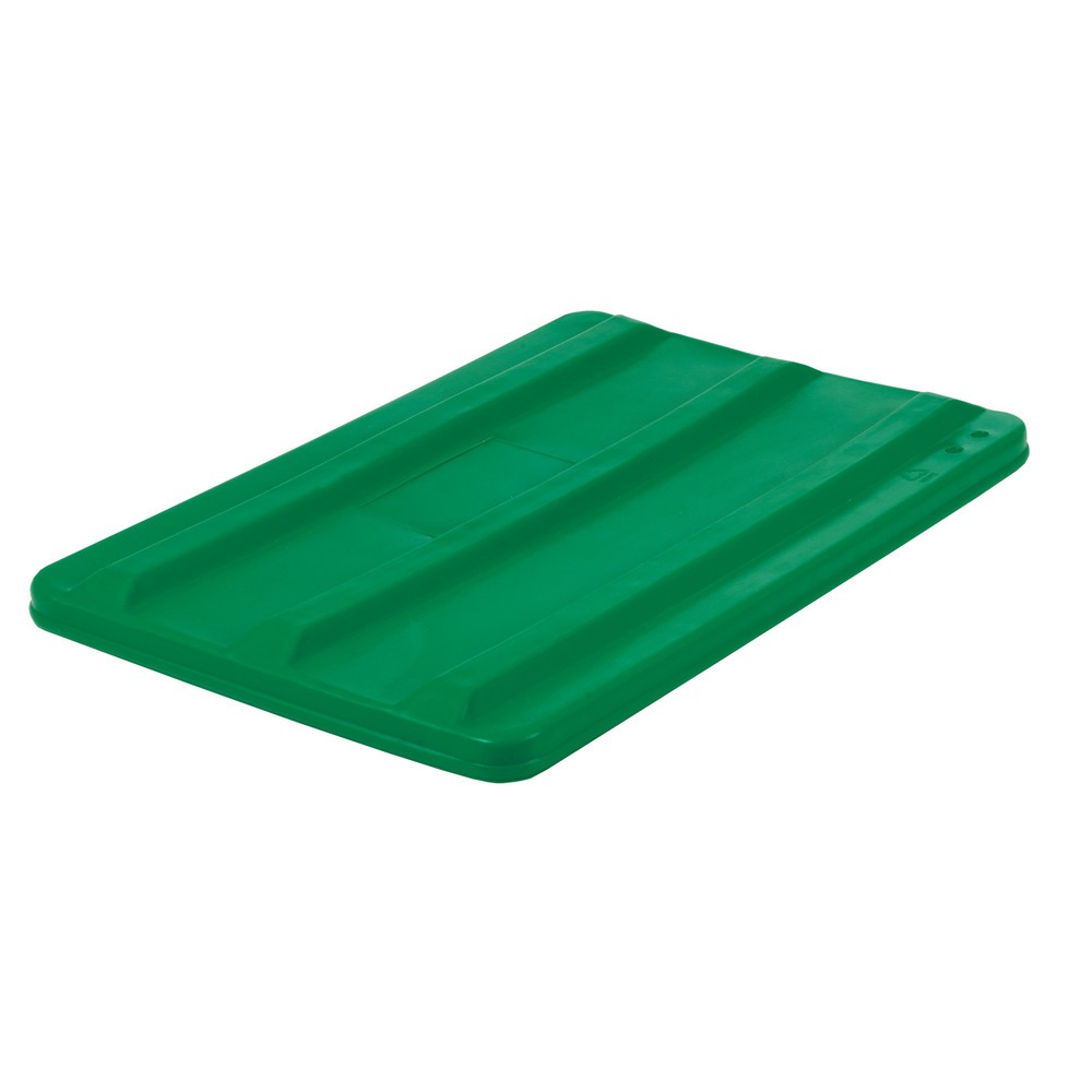 Couvercle pour conteneur à roulettes BASIC, H x l x P 40 x 680 x 450 mm, vert