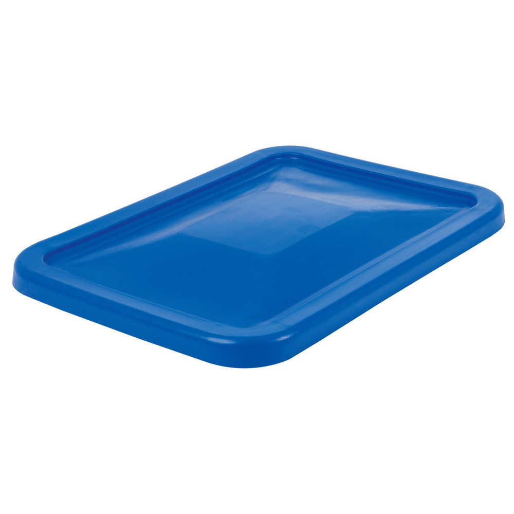 Couvercle pour conteneur à roulettes BASIC, H x l x P 40 x 680 x 450 mm, bleu