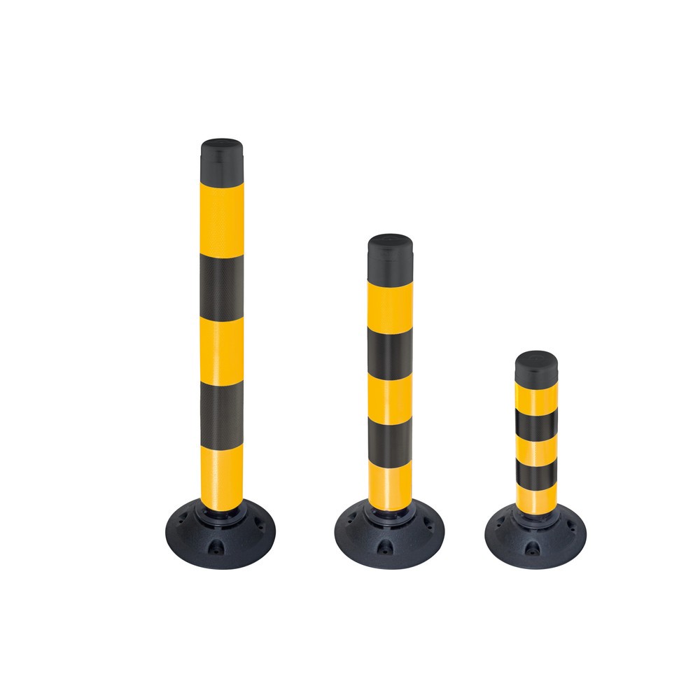 Cylindre de signalisation FlexPin, jaune/noir, 760 mm