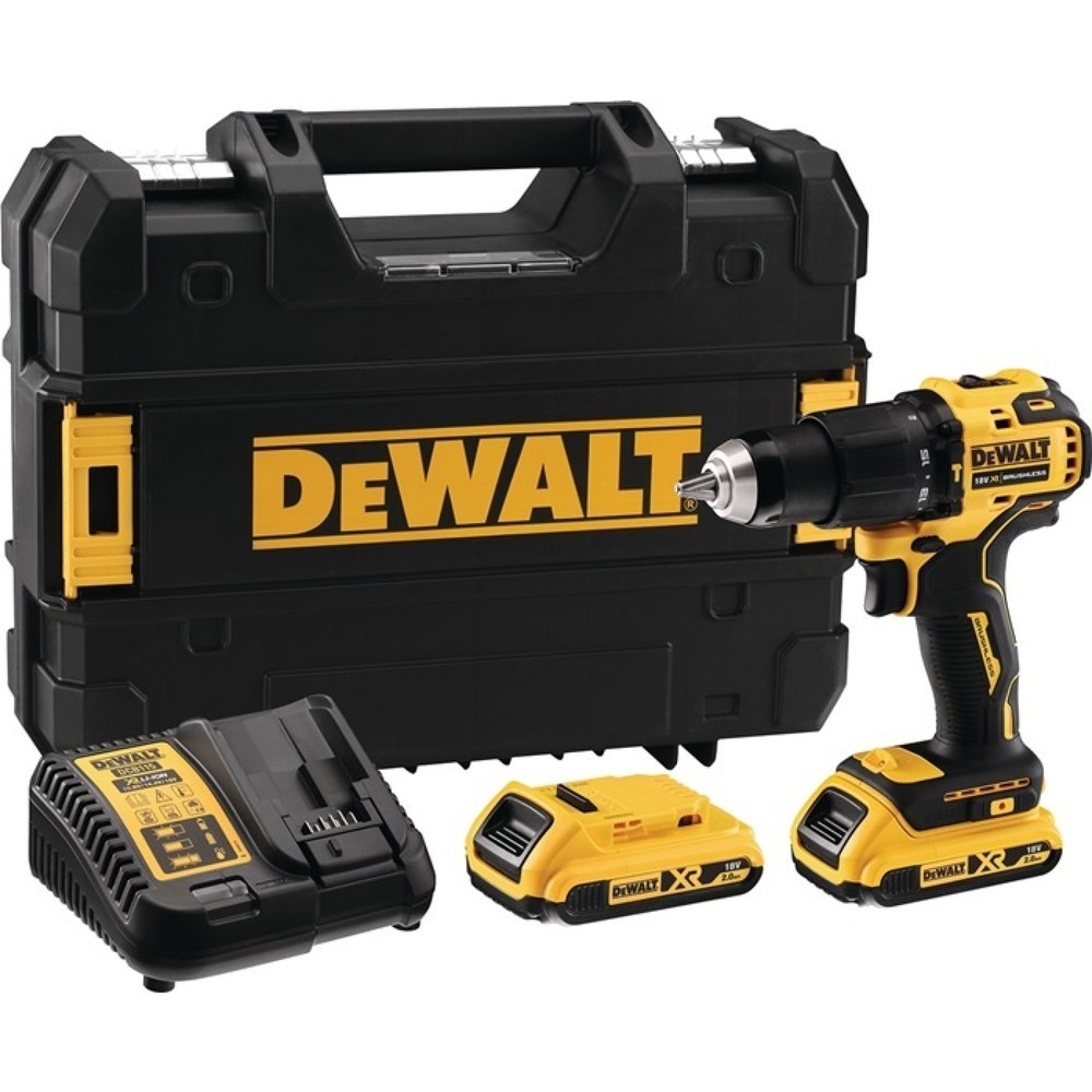 DEWALT Akkuschlagbohrschrauber DCD 709 D2T, 13 mm 1,5-13 mm, 18 V 2 Ah