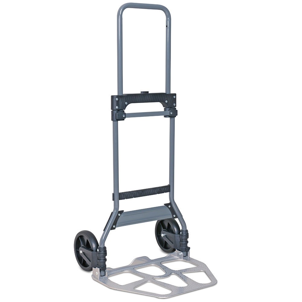 Diable de transport en acier, pliable, HxlxP 1.110 x 485 x 520 mm, capacité de charge 100 kg