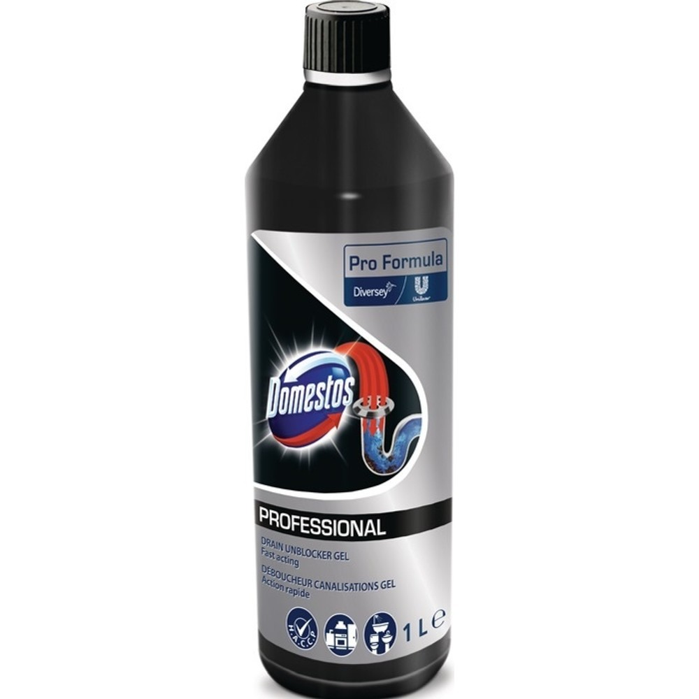 Nettoyant pour canalisations DOMESTOS Power-Gel, 1 l, bouteille