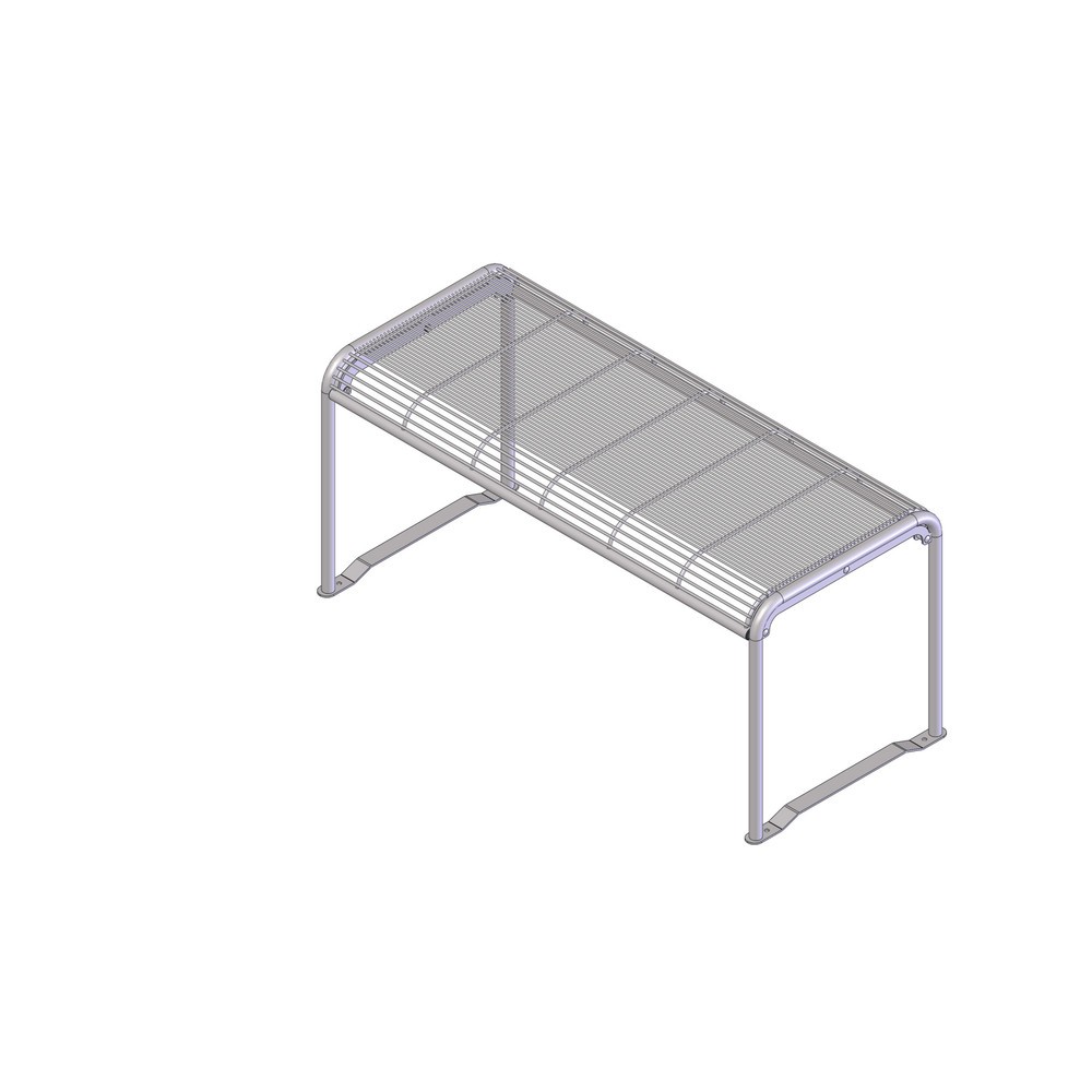 Drahtgitter-Tisch Apollo, HxBxT 735 x 1.590 x 690 mm, graubraun