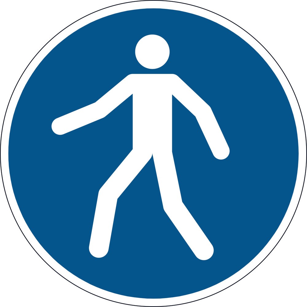 DURABLE Symbol: Fussgängerweg benutzen