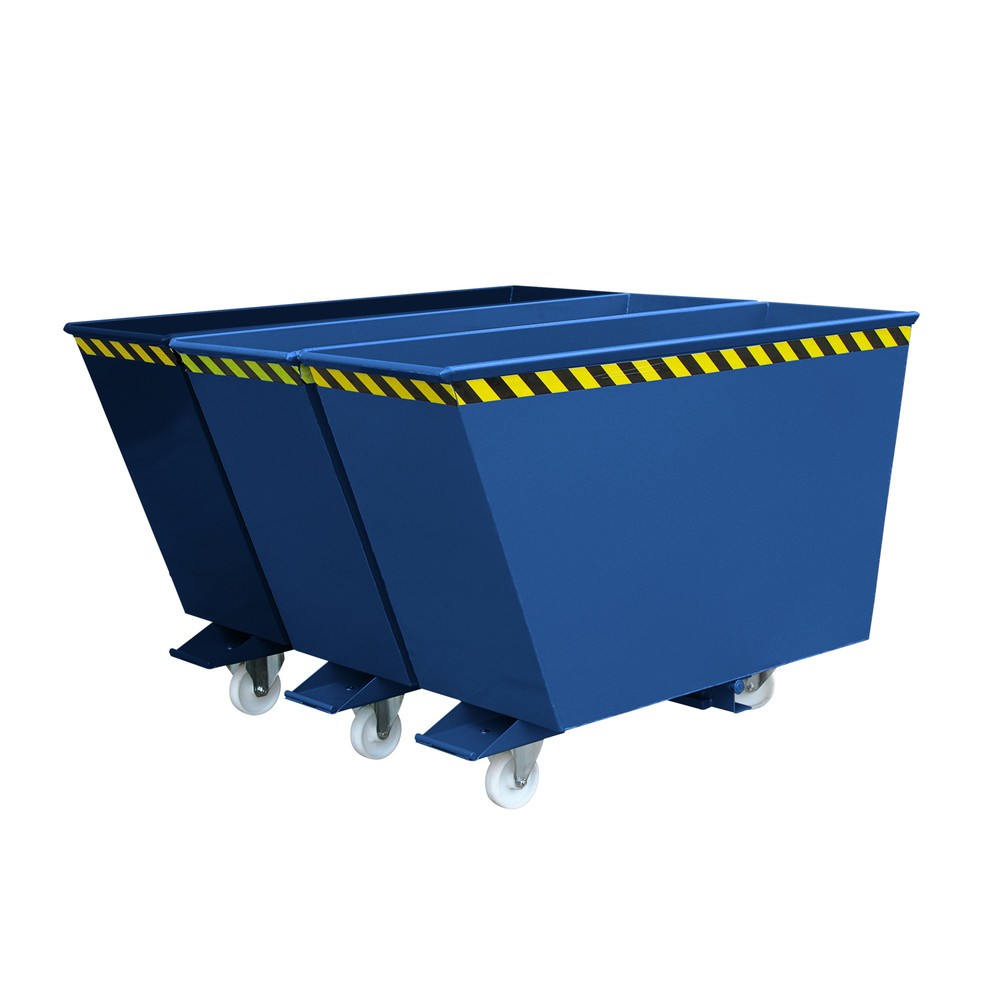 Eichinger® Benne basculante Système de tri 2 en 1 ou « 3 en 1 », 2x900 litres, bleu gentiane