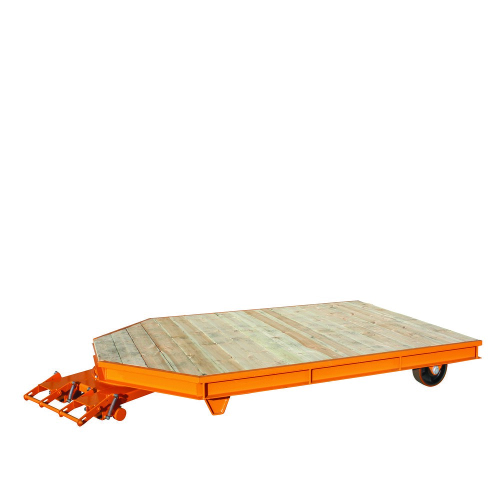 Eichinger® Plate-forme de préparation de commandes, Lxl 3 610 x 2 000 mm, orangé pur