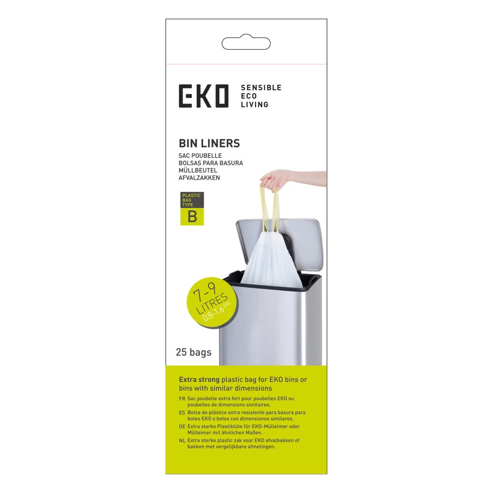 EKO Abfallsäcke, weiß, 9 Liter, 600 Stk/VE