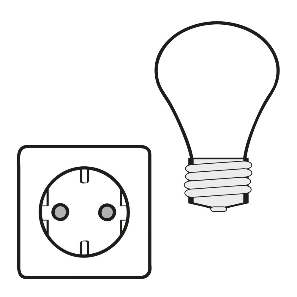 Elektroinstallationspaket für FLADAFI® Materialcontainer XL /XXL, LED 1 x 9W, Ausführung nach VDE