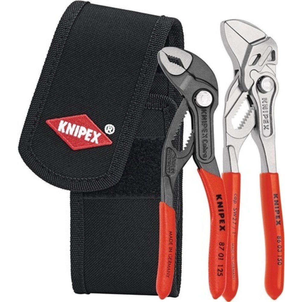 Jeu de pinces Minis contenu 2 pièces Pochette de ceinture KNIPEX