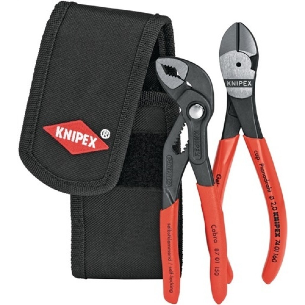 Jeu de pinces Minis contenu 2 pièces Pochette de ceinture 390 KNIPEX