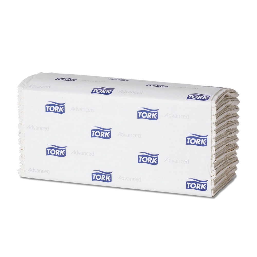 Essuie-mains TORK® Xpress Multifold doux, comprimés, blancs, double épaisseur Hybride, 21,2 x 32 cm, 2 400 essuie-mains/carton