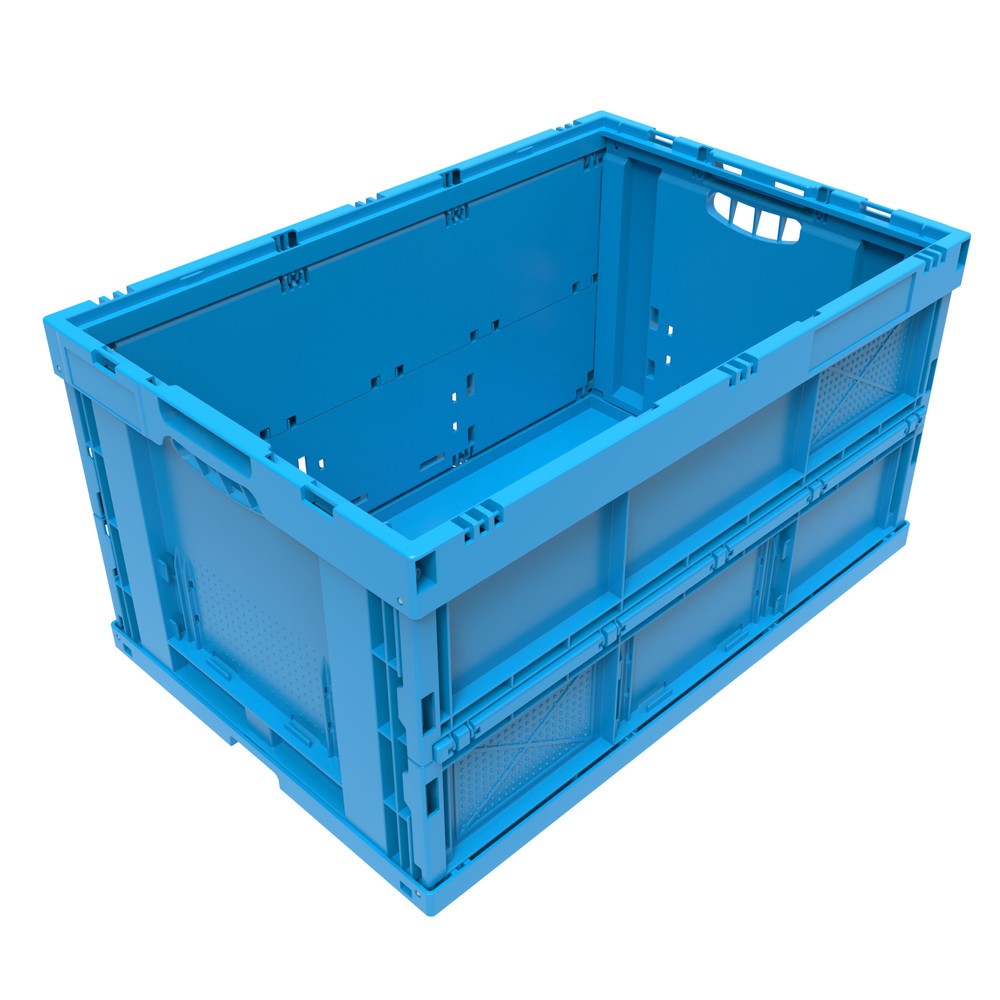 Euronorm-Faltbox Premium, 68 Liter, blau