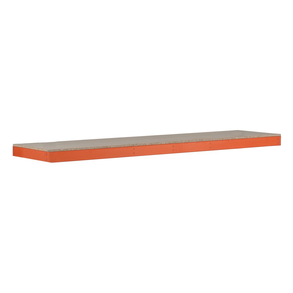 Fachboden für SCHULTE Weitspannregal, mit Spanplatten, BxT 1.536 x 926 mm, orange